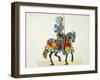 A Knight on His Way to a Tournament, Plate of a History of the Development and Customs of Chivalry-Friedrich Martin Von Reibisch-Framed Giclee Print