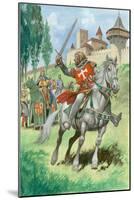 A Knight Outside a Castle-Peter Jackson-Mounted Giclee Print