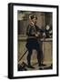 'A Knight with his Jousting Helmet', 1554-1558, (1936)-Giovanni Battista Moroni-Framed Giclee Print