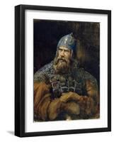 A Knight-Viktor Mikhaylovich Vasnetsov-Framed Giclee Print