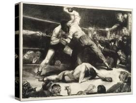 A Knock-Out, 1921 (Litho with Chine-Collé)-George Wesley Bellows-Stretched Canvas