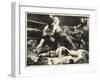 A Knock-Out, 1921 (Litho with Chine-Collé)-George Wesley Bellows-Framed Giclee Print