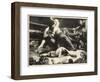 A Knock-Out, 1921 (Litho with Chine-Collé)-George Wesley Bellows-Framed Giclee Print