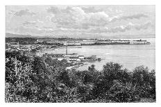 General View of San Juan Bautista, Puerto Rico, C1890-A Kohl-Framed Giclee Print