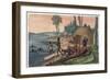 A Korah Hottentot Village on the Left Bank of the Orange River-Stefano Bianchetti-Framed Giclee Print