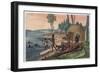 A Korah Hottentot Village on the Left Bank of the Orange River-Stefano Bianchetti-Framed Giclee Print