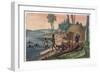 A Korah Hottentot Village on the Left Bank of the Orange River-Stefano Bianchetti-Framed Giclee Print