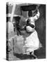 A Korean Woman Carrying a Baby on Her Back, 1936-null-Stretched Canvas