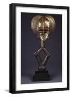 A Kota Brass-Covered Reliquary Figure-null-Framed Giclee Print