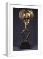 A Kota Brass-Covered Reliquary Figure-null-Framed Giclee Print