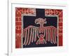 A Kwakiutl Button Blanket, a Frontal Eagle with Spread Wings, 19th Century-null-Framed Premium Giclee Print