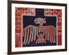 A Kwakiutl Button Blanket, a Frontal Eagle with Spread Wings, 19th Century-null-Framed Premium Giclee Print