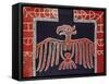 A Kwakiutl Button Blanket, a Frontal Eagle with Spread Wings, 19th Century-null-Framed Stretched Canvas
