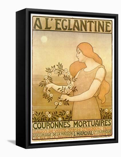 A L'Elegntine-Paul Berthon-Framed Stretched Canvas