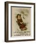 A. L. Foster & Co., A Girl on a Toboggan Sledding Down Hill, National Museum of American History-null-Framed Art Print