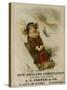 A. L. Foster & Co., A Girl on a Toboggan Sledding Down Hill, National Museum of American History-null-Stretched Canvas