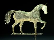 A Molded Copper and Cast Zinc Horse Weathervane, 1850-1867-A. L. Jewell and Co.-Stretched Canvas