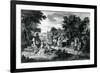 A L'Ombre Des Bosquets Dans Un Beau Jour D'Eté..C.1710-Bernard Picart-Framed Giclee Print