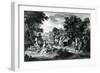 A L'Ombre Des Bosquets Dans Un Beau Jour D'Eté..C.1710-Bernard Picart-Framed Giclee Print