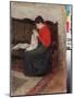A L'ouvrage. Peinture De Leonid Osipovich Pasternak (1862-1945), Huile Sur Toile. Art Russe 19E-20E-Leonid Osipovic Pasternak-Mounted Giclee Print