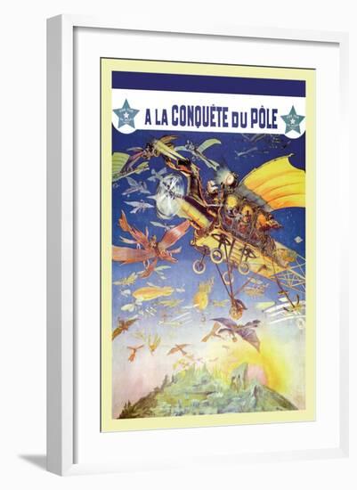 A La Conquete du Pole-null-Framed Art Print