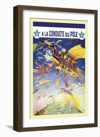 A La Conquete du Pole-null-Framed Art Print