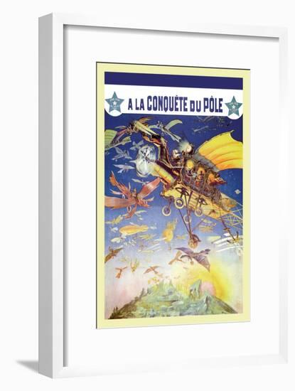 A La Conquete du Pole-null-Framed Art Print