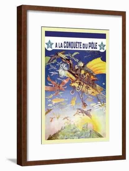 A La Conquete du Pole-null-Framed Art Print