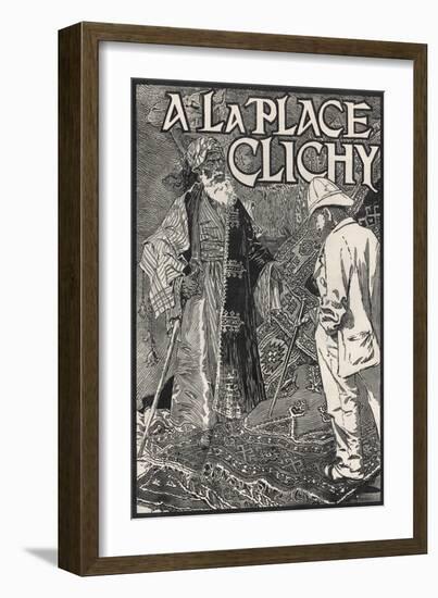 A La Place Clichy Poster-Eugene Grasset-Framed Giclee Print