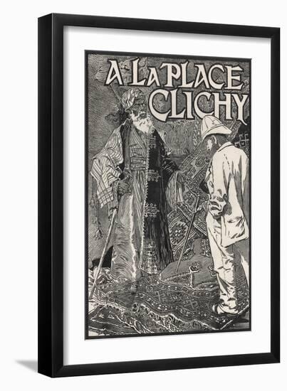 A La Place Clichy Poster-Eugene Grasset-Framed Giclee Print