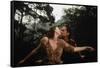 A la poursuite du diamant vert Romancing the stone by Robert Zemeckis with Kathleen Turner and Mich-null-Framed Stretched Canvas