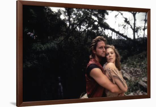 A la poursuite du diamant vert Romancing the stone by Robert Zemeckis with Michael Douglas and Kath-null-Framed Photo