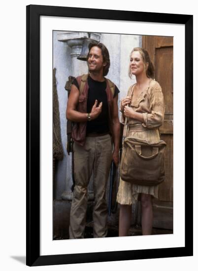 A la poursuite du diamant vert Romancing the stone by Robert Zemeckis with Michael Douglas and Kath-null-Framed Photo