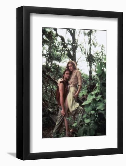 A la poursuite du diamant vert Romancing the stone by Robert Zemeckis with Michael Douglas and Kath-null-Framed Photo