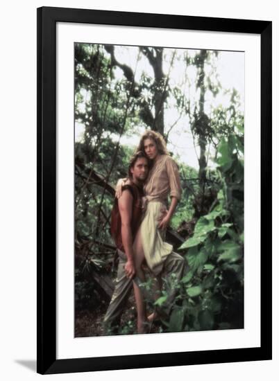 A la poursuite du diamant vert Romancing the stone by Robert Zemeckis with Michael Douglas and Kath-null-Framed Photo