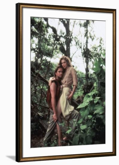 A la poursuite du diamant vert Romancing the stone by Robert Zemeckis with Michael Douglas and Kath-null-Framed Photo