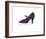 A La Recherche du Shoe Perdu, 1955 (Blue & Pink Shoe)-Andy Warhol-Framed Art Print