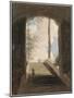 A la villa Farnèse : l'escalier-Pierre Henri de Valenciennes-Mounted Giclee Print