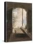 A la villa Farnèse : l'escalier-Pierre Henri de Valenciennes-Stretched Canvas