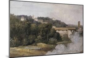 A la villa Farnèse : les maisons sur la colline-Pierre Henri de Valenciennes-Mounted Giclee Print