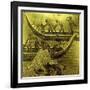 A Lacquered Panel Depicting Fishermen Drawing their Nets-Jean Dunand-Framed Giclee Print