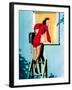 A Lad Her Problem Pin-Up 1940-Gil Elvgren-Framed Art Print