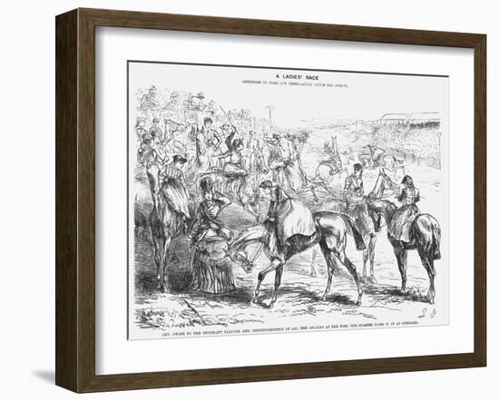 A Ladies' Race, 1872-Joseph Swain-Framed Giclee Print