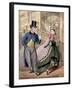 A Lady and a Gentleman by the Entrance to the Oxford Music Hall, Oxford St, Westminster, C1860-Concanen & Lee-Framed Giclee Print