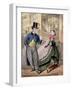 A Lady and a Gentleman by the Entrance to the Oxford Music Hall, Oxford St, Westminster, C1860-Concanen & Lee-Framed Giclee Print