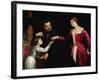 A Lady and Gentleman with their Daughter-Paris Bordone-Framed Giclee Print