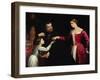 A Lady and Gentleman with their Daughter-Paris Bordone-Framed Giclee Print