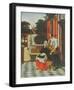 A Lady and her Maid-Pieter Hooch-Framed Collectable Print