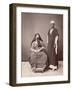 A Lady and Her Servant-null-Framed Photographic Print