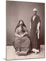 A Lady and Her Servant-null-Mounted Photographic Print